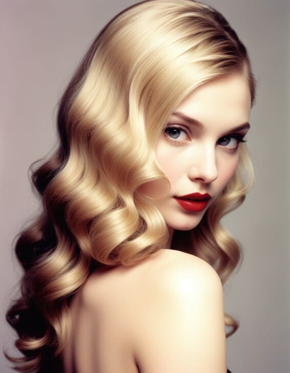 Romantic Waves romantic hairstyle for weddings