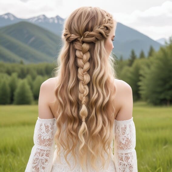 boho braids for romantic wedding haorstyle ideas