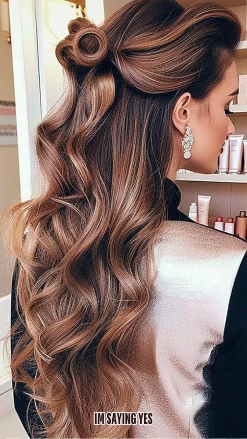 Glamorous hairstyle