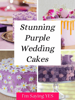 Purple Wedding Cake Ideas