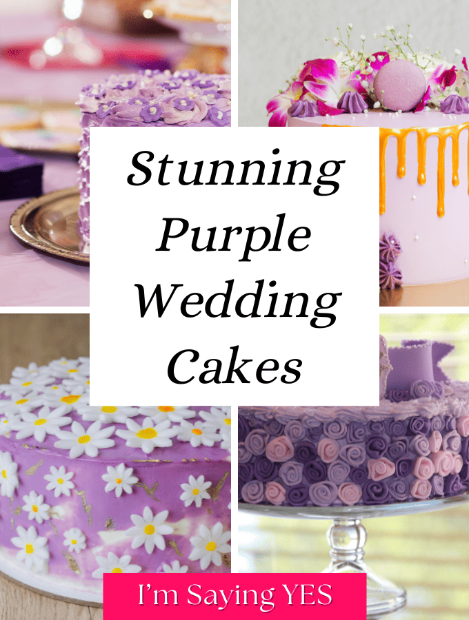 Purple Wedding Cake Ideas