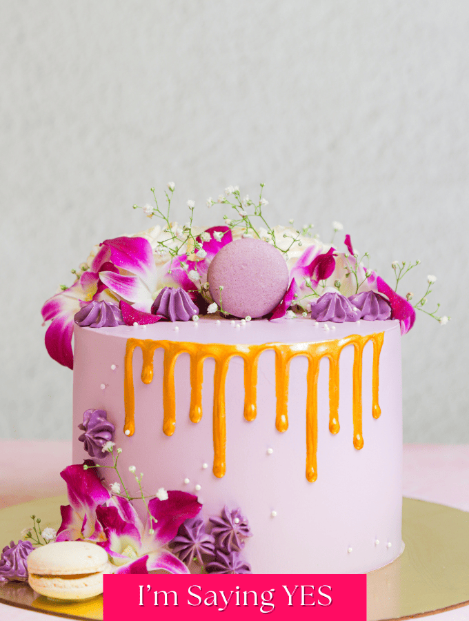 Purple Wedding Cake Symbolize