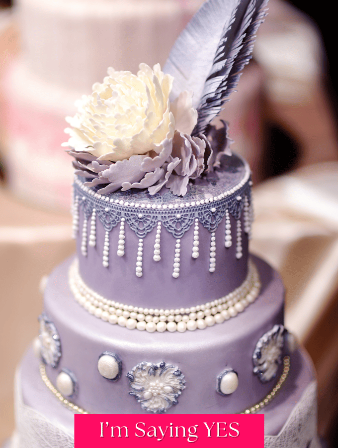 Purple Wedding Cake Symbolize